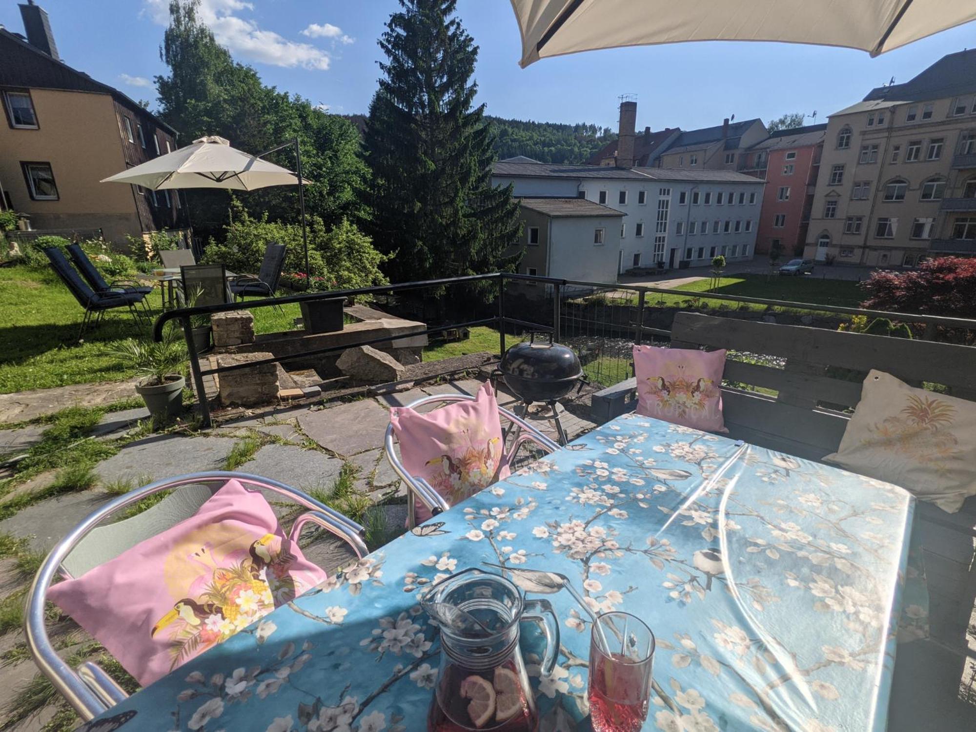 Famzi - Urlaubsmagie - Familienwohnung Mit Gemeinschaftsgarten, -Sauna & -Pool Sebnitz Exteriör bild